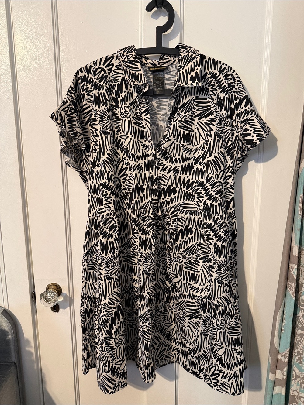 Nooworks Eloise Dress in Zig Zag print
